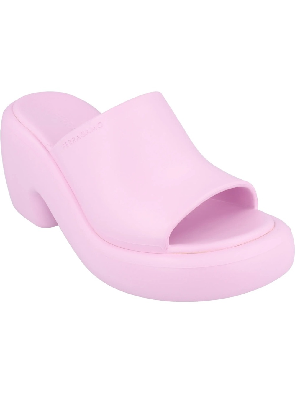 Ferragamo Pink Platform Slide Sandals - Women's Fashion Slide - Picture 2 of 2